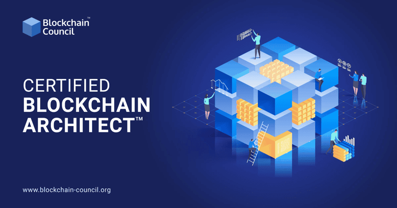 dark background with text for Certified Blockchain Architect - Blockchain Council