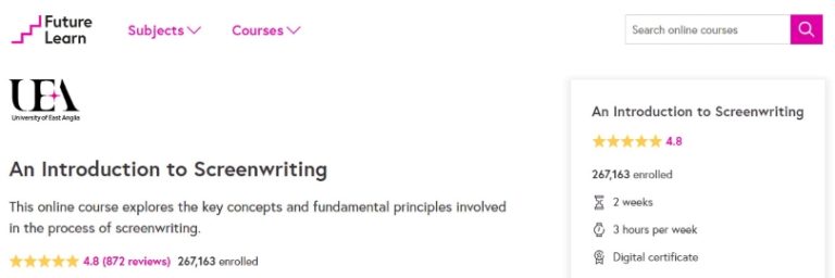 15 Best Screenwriting Courses for Film + TV | Courselounge