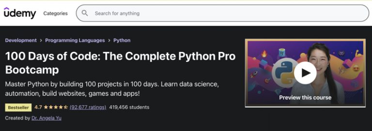18 Best Python Courses Online - 2025 Guide | Courselounge